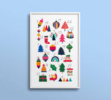 Cate Paper Co. - Advent Calendar Paint-By-Numbers kit