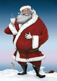 Mark Ludy Art Books & Games - Sippin’ Santa | Greeting Card