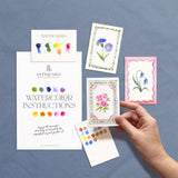 Antiquaria - Mini Watercolor Painting Kit: Flowers