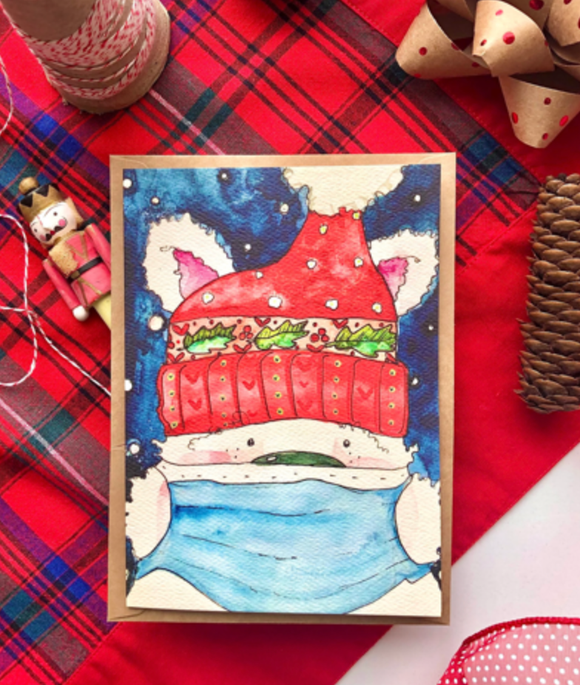 Argus Art Studio - We Bearly Made It Holiday Card