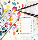 Antiquaria - Mini Watercolor Painting Kit: Flowers