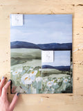 Katie Garrison Art - "Wild Poppies" Landscape Art Print: 11x14 inches