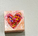 Angie Nordstrum | NEW Light Pink Heart 6"x6"