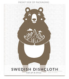 Bespoke Provisions - Bear with Mountains Swedish Dishcloth