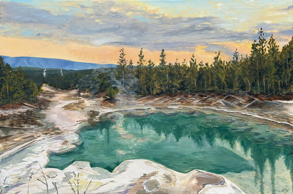Diana Wright |  Emerald Spring; 12x8