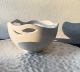 Sally Spear Pottery | Porcelain Bowl with cutout