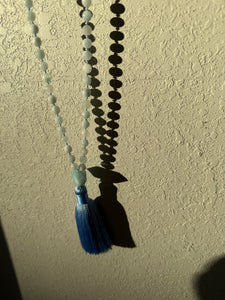 RuBarb | M1 Aquamarine Mala Necklace