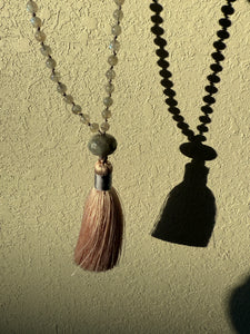 RuBarb | M1 Moonstone Mala Necklace