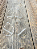 DK | 14k gf teardrop with Herkimer Diamonds Earrings