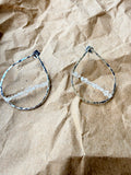 DK | 14k gf teardrop with Herkimer Diamonds Earrings