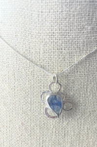 Kyanite with recycled silver pendant | DK Originals Jewelry