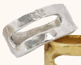 Dante Perozzi Jewelry | Open Rectangle Ring Silver
