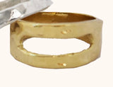 Dante Perozzi Jewelry | Open Rectangle Ring Brass