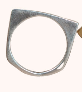 Dante Perozzi Jewelry | Thin Corner Silver Ring