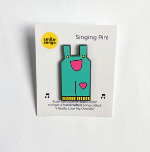 Smile Songs | Singing Overall Pin
