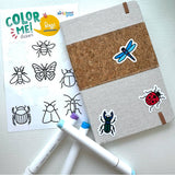 A Brighter Year | Color Your Own Bug High-quality Sticker for Kids & Baby