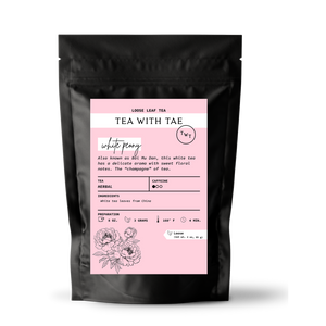 Tea with Tae - White Peony Loose Leaf Tea Pouch (2 oz.)