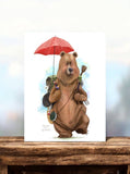 Mark Ludy Art Books & Games - Braving the Wilderness | Greeting Card