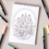 Antiquaria - Wildflowers Premium Coloring Book