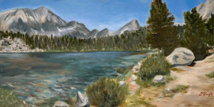 Diana Wright | Heart Lake; 16x8