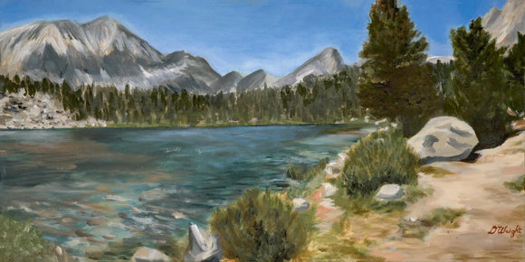 Diana Wright | Heart Lake; 16x8