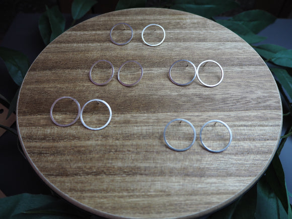 Large Circle Post Earrings | DK Originals Jewelry