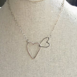 Hammered heart necklace, perfect gift for your special person Hearts year round