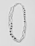 DK | Made to order: Handmade chain with sapphire beads wire wrapped