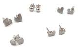 Recycled Silver Stud Earrings